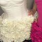 Three-dimensional flower skirt tube top waist bag skirt sexy homecoming dress R2892