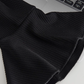 V-neck knitted dress new style ruffled trumpet sleeve slim French little black dress R0135