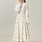 New Chinese style modified cheongsam floral dress spring new style skirt R1902