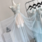 Blue teardrop diamond tulle skirt R2063