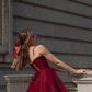 Charming Puffy Tulle Women's Homecoming Dress Burgundy Corset Short Prom Dress Cocktail Dress RS2907