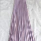 Vintage champagne pleated party evening gown         S7106