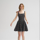 French Retro Floral Sling Dress Sleeveless Short Skirt R2760