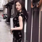 Beautiful young cheongsam 2025 new exquisite new Chinese floral dress R1819