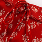 2025 Summer New Red Floral French Style Small Flying Sleeve Seaside Holiday Dress R0929