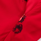 2025 Summer New Red Sexy V-neck Wood Ear Edge Floral Sleeveless Holiday Dress R0905