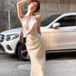 Women Sleeveless Mermaid Party Dress Elegant Prom Dress        S5414