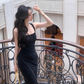 Women Elegant Sleeveless Bodycon Dress Sexy Spaghetti Strap Midi Dress Evening Party Wear        S5407