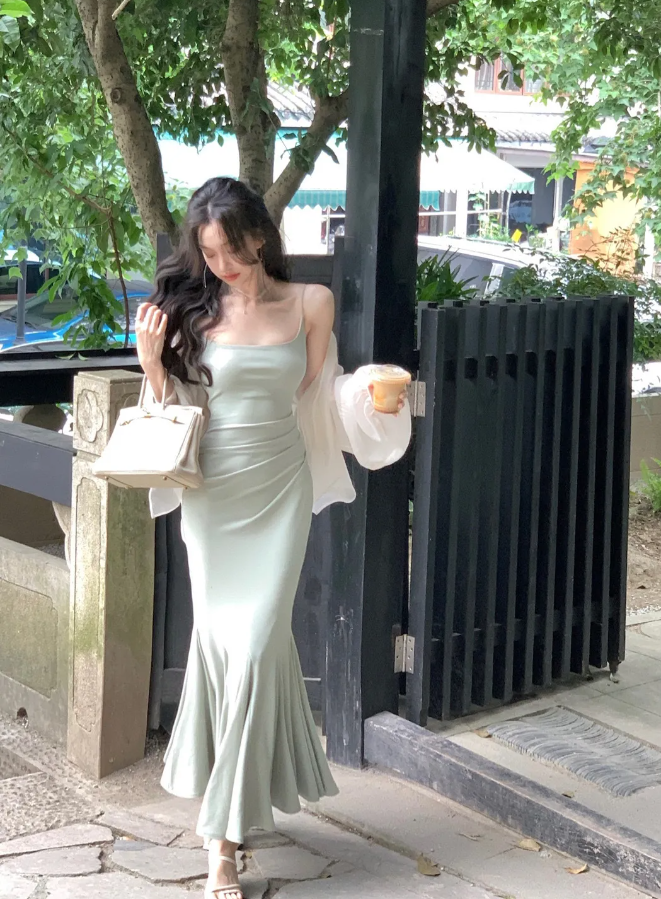 Women's Mermaid Dress Long Dress Sexy Fashion Elegant Casual Dress      S5399