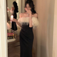 Luxury Formal Evening Dress For Women Bandage Dresses New Fashion Elegant Dress        S5416