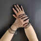 Short lace gloves sexy mesh retro elegant bride wedding photo performance dress     S6257
