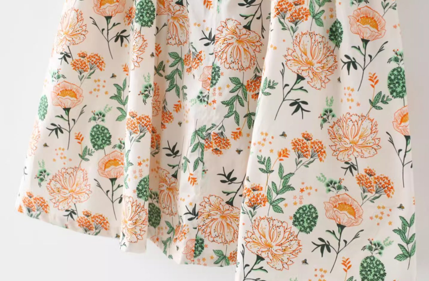 French retro floral big flower slimming waist cinching strapless dress new R2877