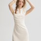 New Chinese style dress short skirt cheongsam skirt white short skirt dress outfit women summer R3529