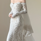 Gorgeous White Mermaid Bateau Lace Bodycon Maxi Wedding Dress RS760