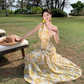 Chic and beautiful skirt atmosphere off-shoulder waist dress chiffon floral beach skirt R1622