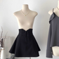Gray suspender shirt and skirt pure desire style sweet and spicy two-piece suit R2084