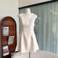 Thin material suit short skirt temperament slim waist women's dress R2096