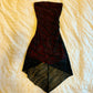 Sexy tube top with slim waist and irregular hem homecoming dress R2730