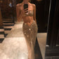 Sexy Two Piece Evening Dresses Spaghetti Straps Prom Gown     S6952