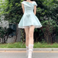 French style daughter off-shoulder dress women's summer 2025 new style puffy princess short skirt R3147