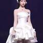 Silky Satin Strapless Women's Homecoming Dress White Corset Short Prom Dress Party Dress RS2756