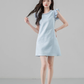 French dress new summer style temperament slimming high-end short sleeveless skirt R4302