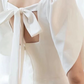 Minimalist White Mermaid Square Satin Bodycon Maxi Wedding Dress RS763