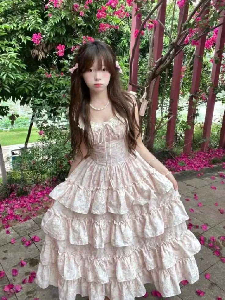 Sweet Ruffled Women's Prom Gown Blush Pink Maxi Evening Dress Birthday Dress — Fall Outfit 2026 New  RS3422
