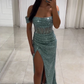 Off-The-Shoulder Sequined Prom Dresses Evening Dresses      S5735