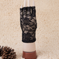 Fingerless Bridal Lace Half Finger Gloves Women's Short Floral Gloves for Wedding Opera Tea Party     S6217