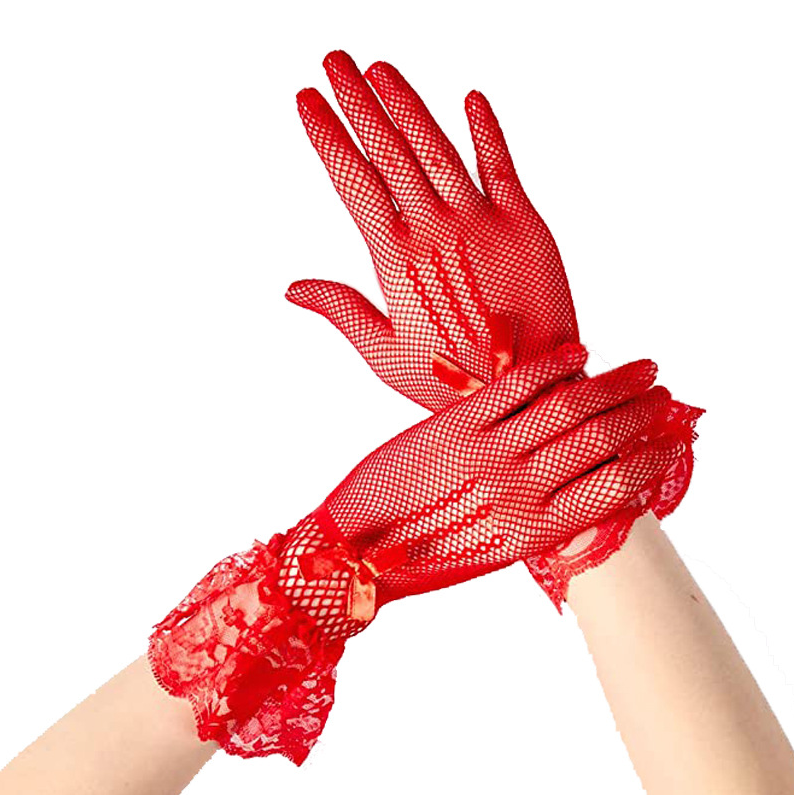 Fishnet Party Gloves Wedding Bridal Costume Accessories Gloves Sexy Performance Gloves     S6215
