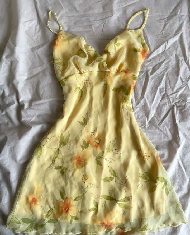 Yellow floral suspenders waist slim mini skirt homecoming dress R2718