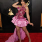 Pink Sequined Halter Neck Waist Pleated Short Skirt Homecoming Dress R2881