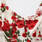 French holiday style short white 2025 new slim suspender dress R2642
