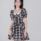 Lace dress women's summer high waist short skirt new beautiful skirt R4462