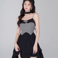 Pure desire little fragrance style suspender dress black sweet princess dress R4143