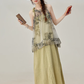 2025 Summer New Chinese Style Sleeveless Dress Retro Printed Long Dress R1917