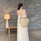 Beach vacation dress travel wear loose backless long suspender dress R0197