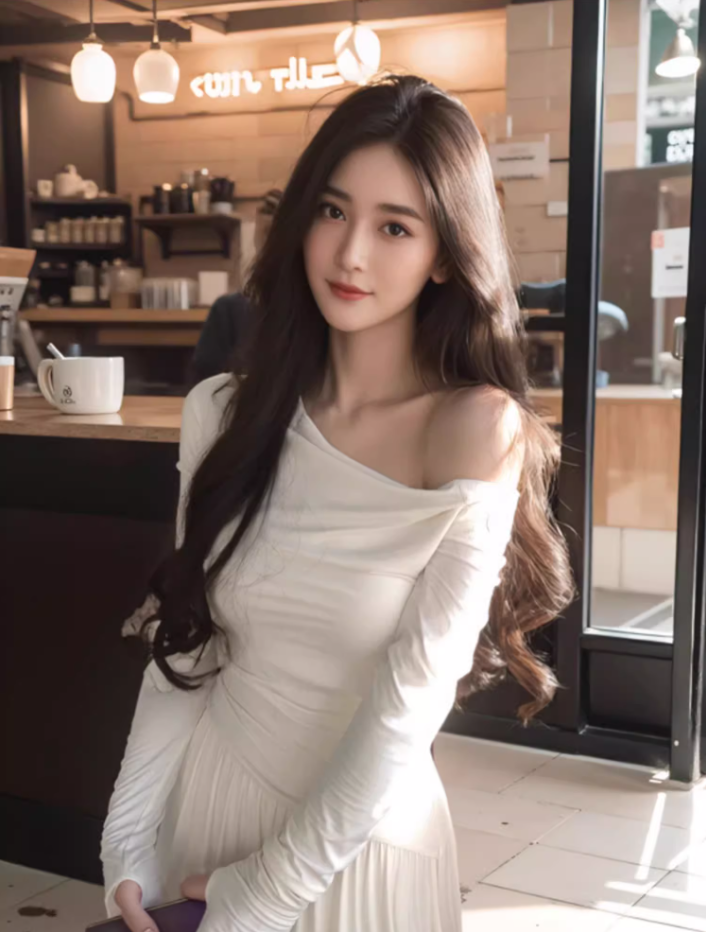 French style gentle off-shoulder knitted A-line dress high-end waist slim long skirt R1450