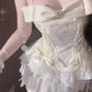Beautiful suit for petite waisted camisole top cake skirt two-piece suit R0786
