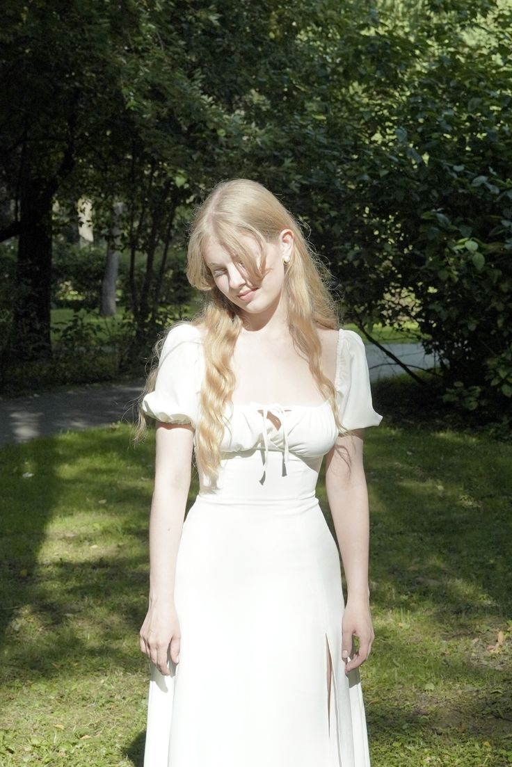 Gentle Silky Prom Gown White Women's Corset Maxi Birthday Dress — Fall Outfit 2026 New RS3084