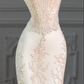 Apricot Strapless Waist Slim Fit Hip Long Dress Bridal Gown R5778