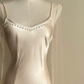 Champagne spaghetti strap, waist-cinched, slim-fit bodycon elegant prom dress R7957