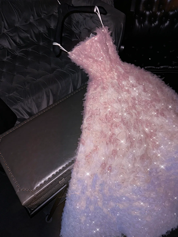 Light pink strapless, fitted waist, full skirt, long ball gown, bridal dress R8797