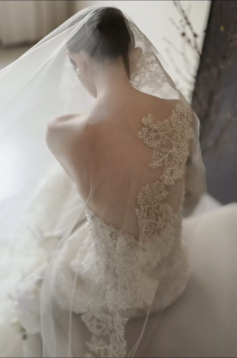 White strapless lace waist slim sexy long dress bridal gown R6052