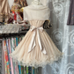 Light Brown Vintage Backless Fitted A-Line Mini Dress, Ball Gown R6212