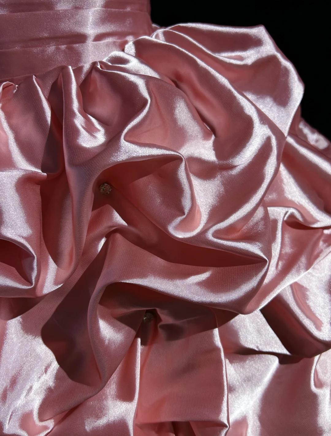 Strapless satin waisted puffy princess dress for homecoming R4918