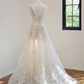 White lace halter-neck fitted long ball gown/bridal dress R8522