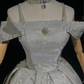 Silver sequined strapless one-shoulder slim waist A-line short dress for homecoming R4878