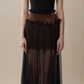 Black suspenders slim waist slim sexy long skirt homecoming dress R4389